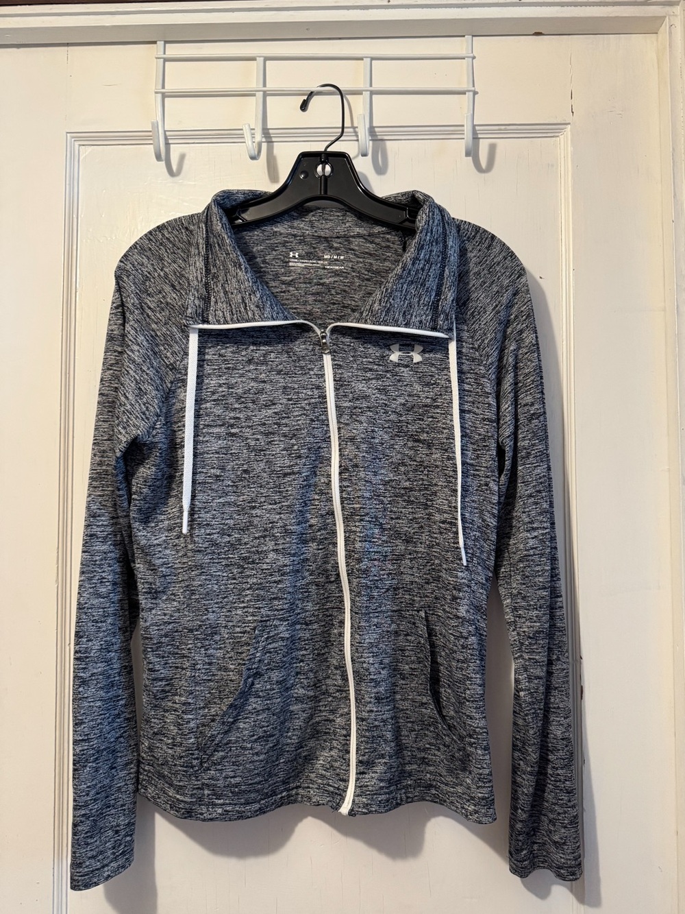 Women’s Under Armour HeatGear Tech Twist Full Zip Jacket Gray - Size Medium